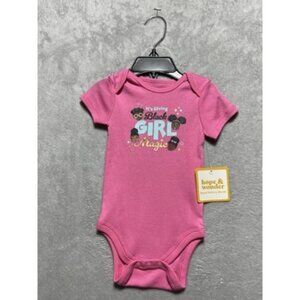 NWT Hope & Wonder Black History Month Black Girl Magic Pink 6 Month One-Piece